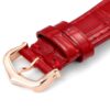Cartier Ballon Bleu Ladies' Automatic Mechanical Watch with Red Leather Strap