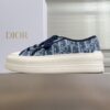 sy_no_87B0DE40554AD3BA52799C23678CD412_1 Dior Dark Blue Oblique Jacquard Platform Low-Top Sneaker