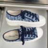 sy_no_87B0DE40554AD3BA52799C23678CD412_4 Dior Dark Blue Oblique Jacquard Platform Low-Top Sneaker