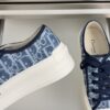 sy_no_87B0DE40554AD3BA52799C23678CD412_5 Dior Dark Blue Oblique Jacquard Platform Low-Top Sneaker