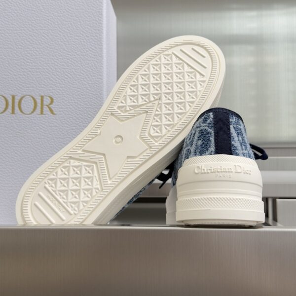 sy_no_87B0DE40554AD3BA52799C23678CD412_8 Dior Dark Blue Oblique Jacquard Platform Low-Top Sneaker