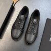 sy_no_87E1FFA6240443DBB8A6B72C8467E448_2 Saint Laurent Black Pebble-Leather SL61 Gum-Sole Low-Top Sneaker