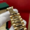 ROLEX Rolex Dog Tooth Ring Weekly Calendar Type Smoked Green Automatic Mechanical Movement 100m Waterproof Men's Watch Swiss Watch 36mm Green Dial Gold Strap
