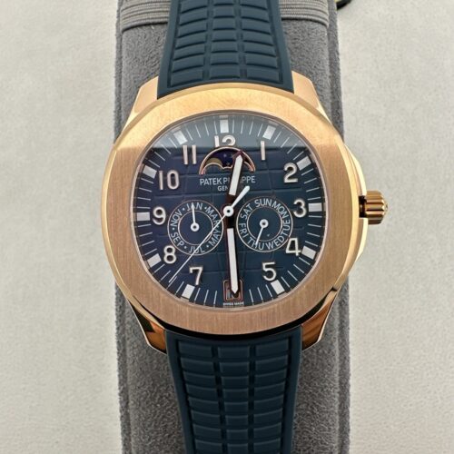 Patek Philippe AQUANAUT series automatic mechanical movement annual calendar women's watch Swiss watch 39.9mm blue dial
