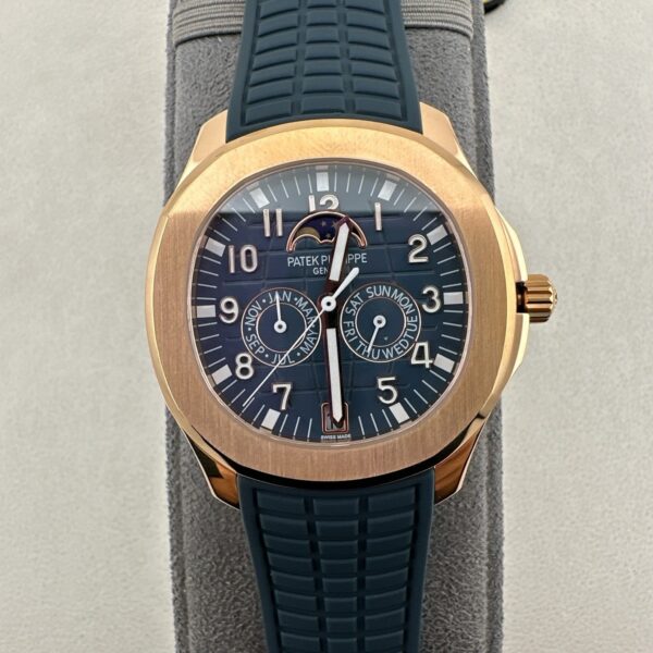 Patek Philippe AQUANAUT series automatic mechanical movement annual calendar women's watch Swiss watch 39.9mm blue dial
