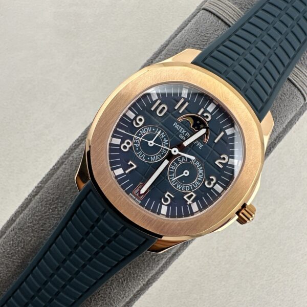 Patek Philippe AQUANAUT series automatic mechanical movement annual calendar women's watch Swiss watch 39.9mm blue dial