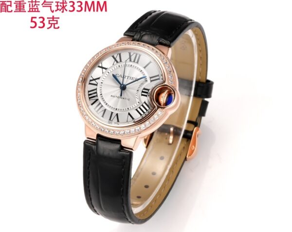 sy_no_8987968D5D4196E6407EB3E16174A7B8_8 Cartier Ballon Bleu leather strap couple mechanical watch men's and women's watches