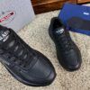 sy_no_8CA9FCC3D217E8A4254B61C3172F9DF9_3 Prada Black Leather Triangle Logo Thick-Sole Low-Top Sneaker