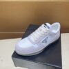 sy_no_8CDEC9428F26A24FF38D4E22353BE8D5_2 Prada Off-White Suede and Leather Low-Top Casual Sneaker