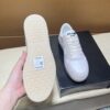 sy_no_8CDEC9428F26A24FF38D4E22353BE8D5_7 Prada Off-White Suede and Leather Low-Top Casual Sneaker