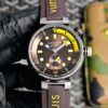sy_no_8CE5BC129A2D097D93698379FD99E4B6_7 LOUIS VUITTON Watch Automatic Mechanical Movement Rubber Strap 44mm Black Dial Men's Watch 100m Waterproof