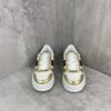 sy_no_8E3CA326170BB6ABA09C09097E89A85E_3 Gucci Metallic Gold & White Chunky Platform Sneaker with Web Stripe