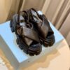sy_no_8EE2691DC0254907DA6B3723D6CED176_3 Prada Black Cross-Strap Triangle Tread Platform Sandal