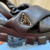 sy_no_8EE2691DC0254907DA6B3723D6CED176_6 Prada Black Cross-Strap Triangle Tread Platform Sandal
