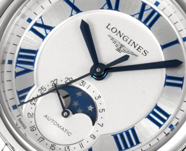 sy_no_8F3472004D3F6DDFF80105D211A06E3E_4 LONGINES Longines Heart Moon Series Automatic Mechanical Movement Starry Watch 30m Waterproof Women's Watch Swiss Watch 34mm White Dial Stainless Steel Case