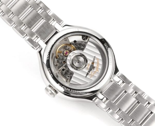 sy_no_8F3472004D3F6DDFF80105D211A06E3E_8 LONGINES Longines Heart Moon Series Automatic Mechanical Movement Starry Watch 30m Waterproof Women's Watch Swiss Watch 34mm White Dial Stainless Steel Case