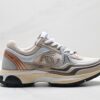 sy_no_8F6FD2FC3B0124FB9B5D164701EF853B_0 Chanel Beige, Rose Gold & Silver Chunky Sneaker with Interlocking CC Logo