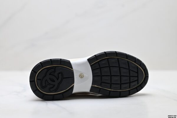 sy_no_8F6FD2FC3B0124FB9B5D164701EF853B_8 Chanel Beige, Rose Gold & Silver Chunky Sneaker with Interlocking CC Logo