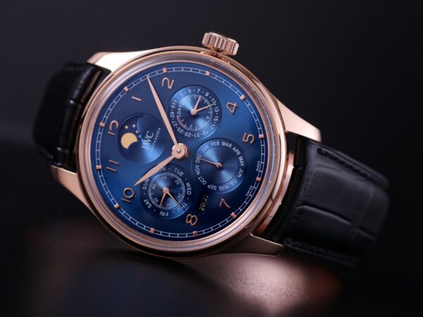 IWC Portugal series automatic mechanical movement 30 meter waterproof men's watch Swiss watch blue dial