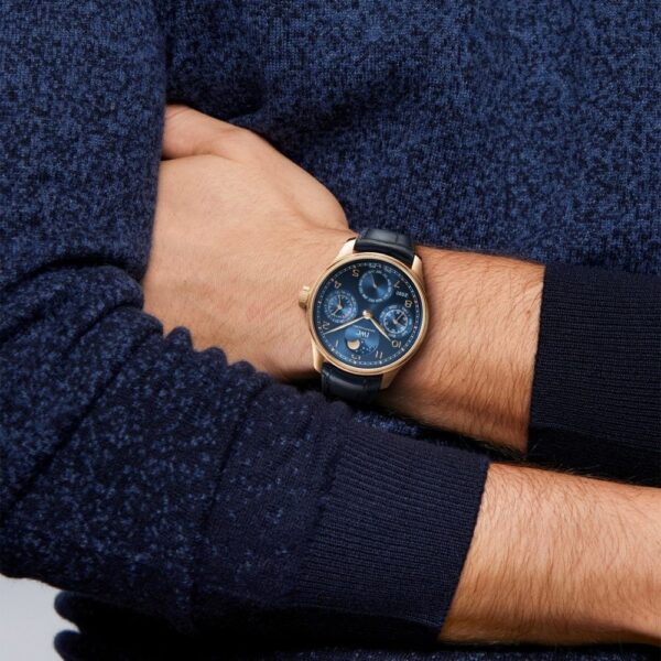 IWC Portugal series automatic mechanical movement 30 meter waterproof men's watch Swiss watch blue dial