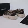 Chanel Wave-Panel Mesh Trainer Brown-Mesh-Burgundy-Metal