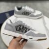 Dior Grey Leather Oblique Patch Low Sneaker
