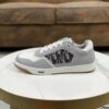 Dior Grey Leather Oblique Patch Low Sneaker