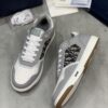 sy_no_93B9522467E5E6A12279EDF96EFEE39D_3 Dior Grey Leather Oblique Patch Low Sneaker