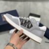 sy_no_93B9522467E5E6A12279EDF96EFEE39D_5 Dior Grey Leather Oblique Patch Low Sneaker