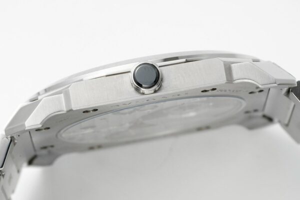 sy_no_94139CD019428B9C3E4BA89B3F6C06EF_4 BVLGARI Watch Automatic Mechanical Movement Stainless Steel Strap White Dial