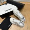 sy_no_95AAA00071716AF974097CC588FB913A_7 Chanel 24P All-White Waxed-Leather Platform Low-Top Sneaker with Gold-Tone CC Logo