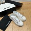 sy_no_95AAA00071716AF974097CC588FB913A_8 Chanel 24P All-White Waxed-Leather Platform Low-Top Sneaker with Gold-Tone CC Logo