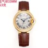 Cartier Ballon Bleu leather strap couple mechanical watch men's and women's watches