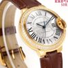Cartier Ballon Bleu leather strap couple mechanical watch men's and women's watches