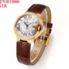 Cartier Ballon Bleu leather strap couple mechanical watch men's and women's watches