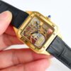 sy_no_966B24966E5F02C7D7158810E5DBA100_0 Cartier Santos automatic mechanical movement, fashionable and versatile, unisex Swiss watch with hollowed out dial and gold case