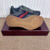 sy_no_977AB153298242E321662199791FAFB7_8 Gucci Re-Web Sneaker in Grey Mesh & Suede with Blue/Red Web Stripe