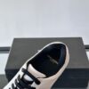 Saint Laurent White Pebble-Leather Black-Lace Low-Top Sneaker
