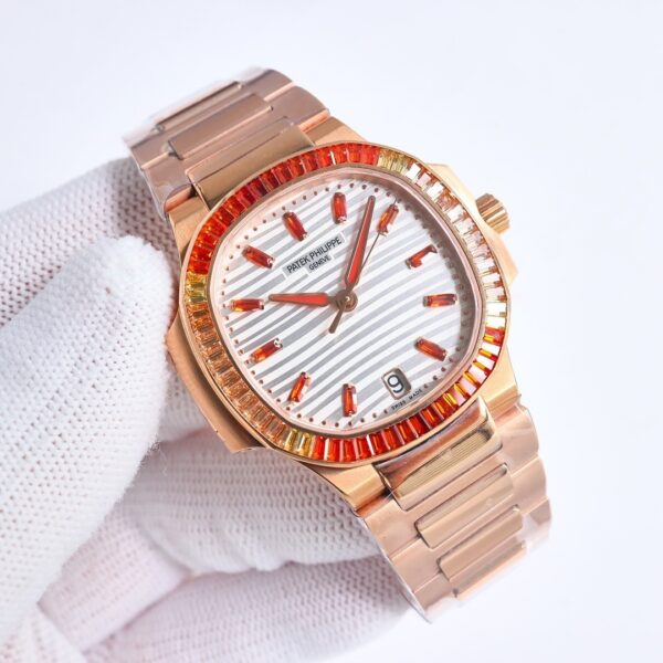 sy_no_9C14300FB7D46AEE5C60A1967C4299C6_0 Patek Philippe Sport Elegance NAUTILUS Series Automatic Mechanical Gold Dial