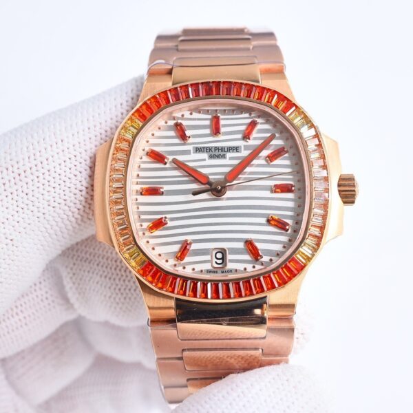 sy_no_9C14300FB7D46AEE5C60A1967C4299C6_1 Patek Philippe Sport Elegance NAUTILUS Series Automatic Mechanical Gold Dial