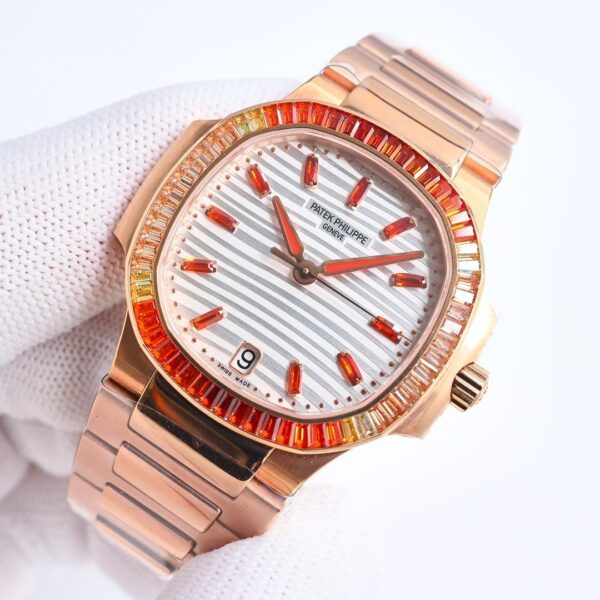 sy_no_9C14300FB7D46AEE5C60A1967C4299C6_2 Patek Philippe Sport Elegance NAUTILUS Series Automatic Mechanical Gold Dial