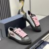 sy_no_9C73A127B41F0DD5EB483EF57322A211_2 Dior Black Leather Oblique Jacquard Pink Thick Lace Low-Top Sneaker