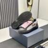 sy_no_9C73A127B41F0DD5EB483EF57322A211_6 Dior Black Leather Oblique Jacquard Pink Thick Lace Low-Top Sneaker
