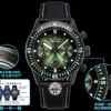 BLANCPEIN Fifty Fathoms Series FIFTY FATHOS Automatic Mechanical Movement Date Display Timing Men's Watch Swiss Watch 43.6mm Green Dial