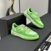 sy_no_9CB5BEE8ABA61F8C589116BE176AAFC3_2 Chanel Vibrant Green Leather Low-Top Sneaker with Tonal CC Logo and Matching Sole