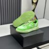sy_no_9CB5BEE8ABA61F8C589116BE176AAFC3_5 Chanel Vibrant Green Leather Low-Top Sneaker with Tonal CC Logo and Matching Sole
