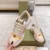 sy_no_9CFBFCCAAE979CAC222E5DD26CD60184_5 Gucci MAC8 Leather Sneaker in Pink & Yellow with Web Stripe