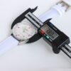 BLANCPEIN automatic mechanical movement 300 meter waterproof heart-shaped pointer women's watch Swiss watch 38mm white dial stainless steel case canvas strap