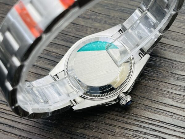 ROLEX Rolex Smooth Circle Oyster Perpetual Tiffany Blue Automatic Mechanical Movement Turquoise Waterproof Women's Watch Swiss Watch 31mm Blue Dial Oyster Steel Strap