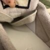 Gucci MAC8 GG Canvas & Suede Sneaker with Pink Accents & Interlocking G Medallion